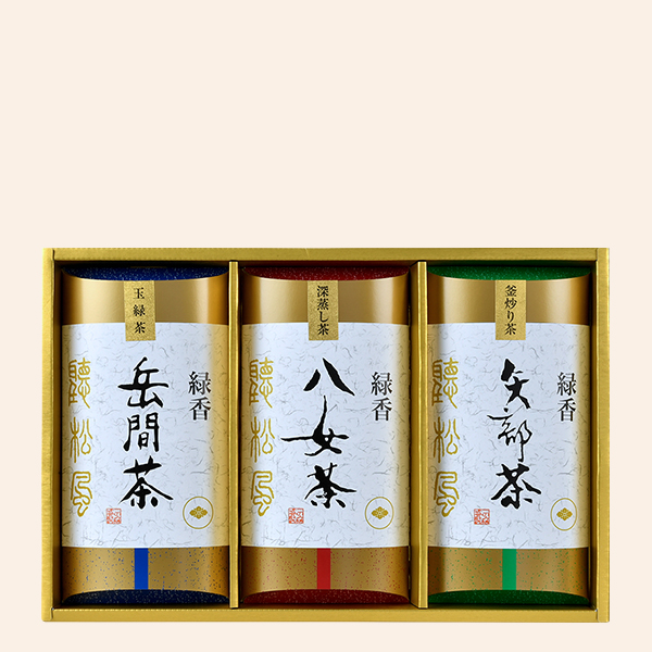 實道院一草庵 / 八女茶・熊本茶 詰合せ FKT-30